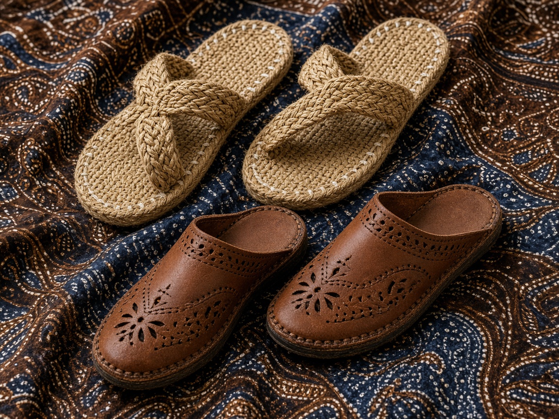 Bazaar Leather Slip-On — Footwear