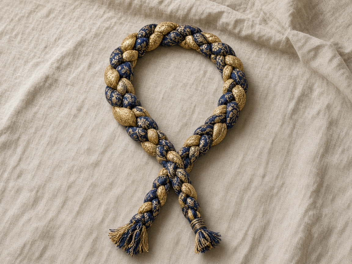 Braided Cloth Lariat — Fabric Necklaces