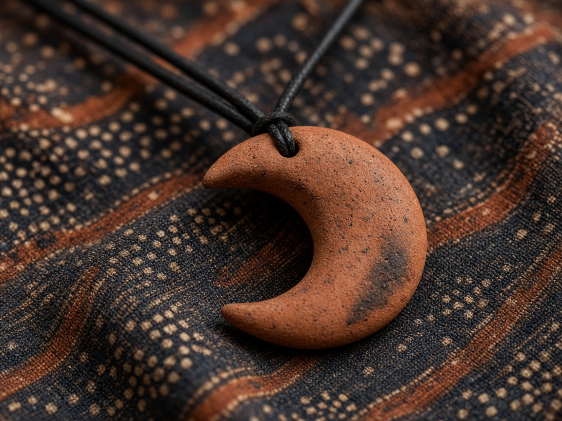 Burnt Clay Beaded Collar — Clay & Terracotta Necklaces