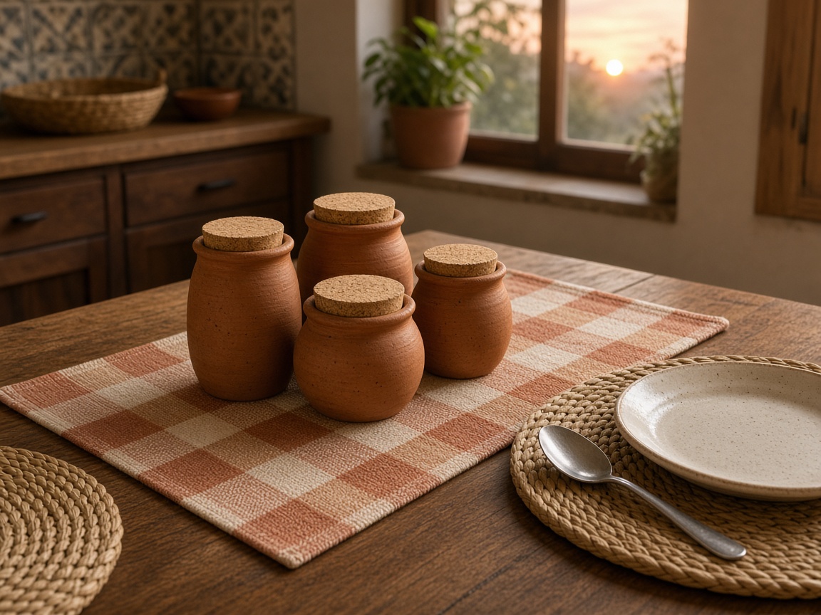 Clay Spice Jar Trio — Kitchen & Table