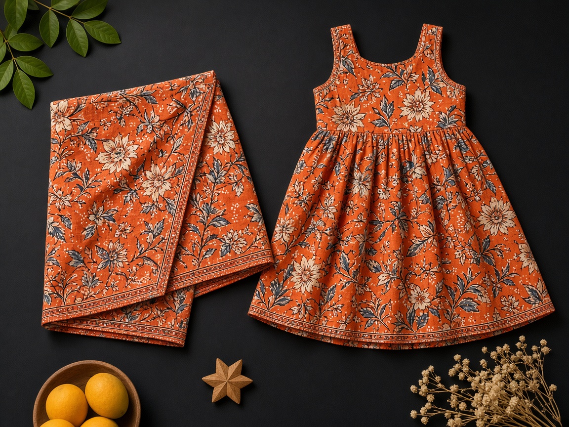 Sea Turtle Frock — Girls Lungi & Frocks