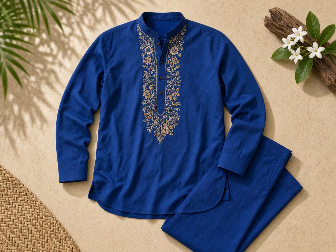 Vesak Ivory Kurta — Kurta & Sets
